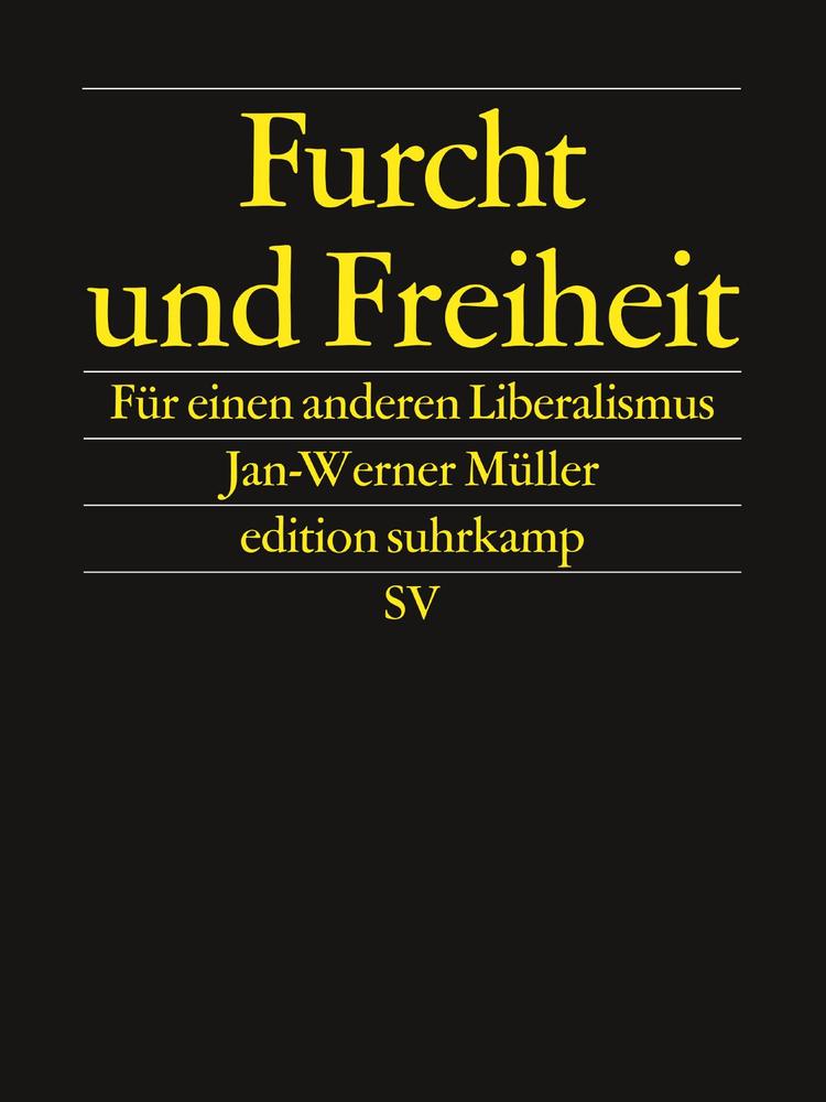 Black background with "Furch und Freiheit" in yellow lettering